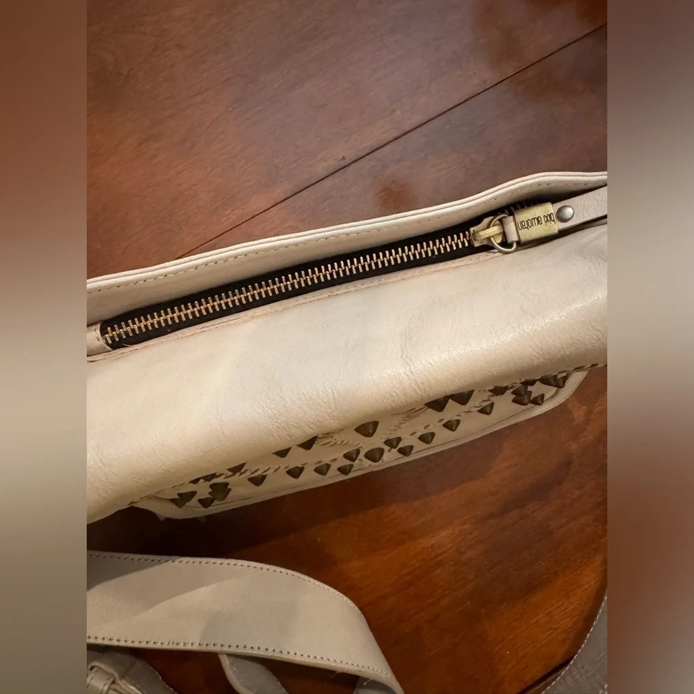 The "Anything you want it to be" Bixi Awotan Bag bone studded leather crossbody - Picture 6 of 16